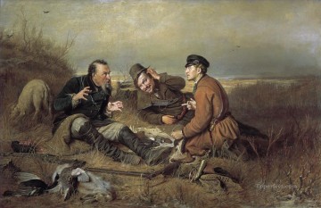 cazadores en reposo 1871 Pinturas al óleo